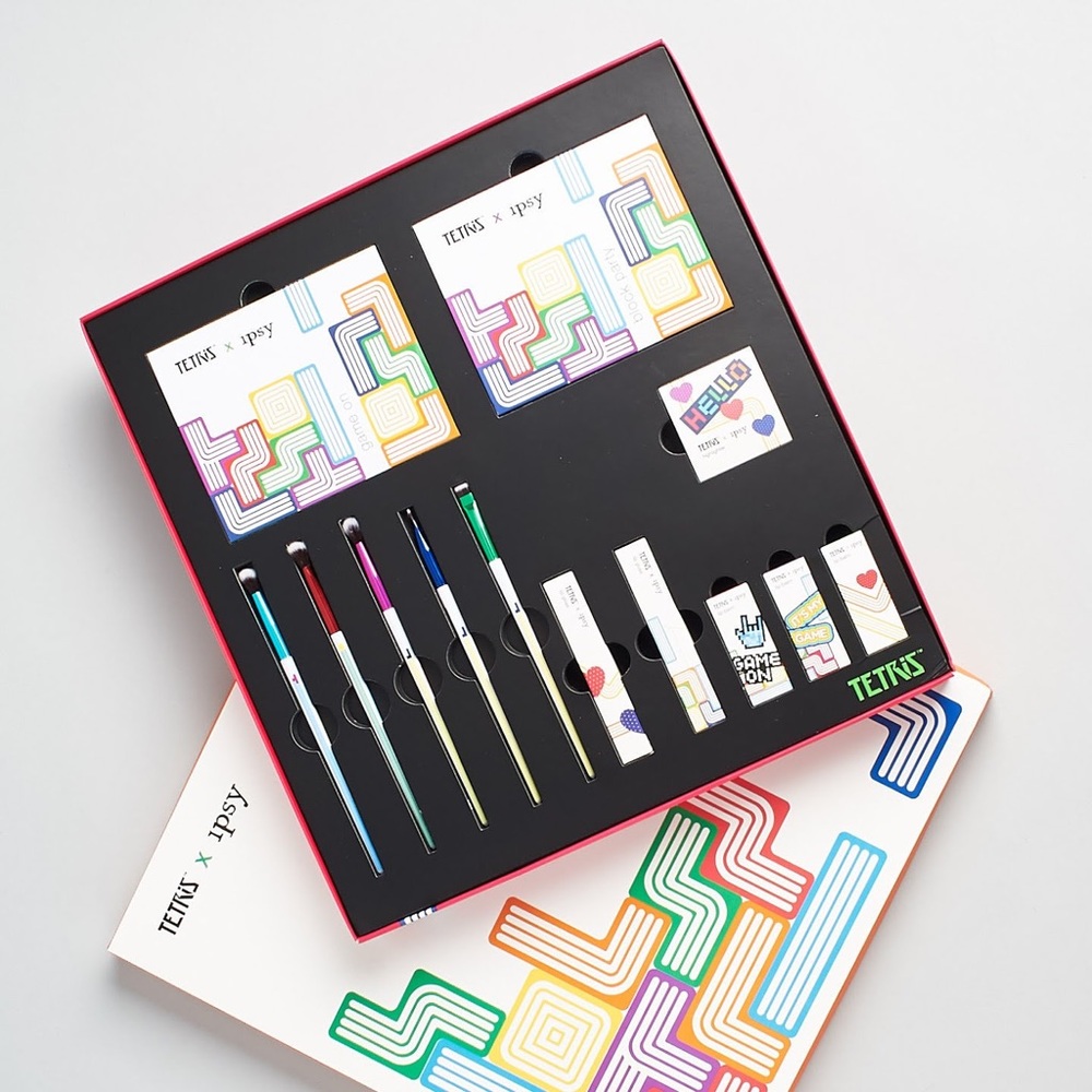 Ipsy x Tetris limited edition makeup collection